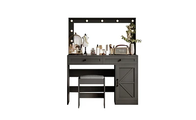 Elegant Makeup Vanity Table for Organized and Stylish Beauty Storage