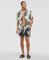 Mode Of One Mens Large Palm Relaxed Fit Printed Button Down Camp Shirt Regular Fit Printed Swim Trunks Exclusively At Macys