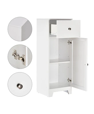 Paper Cabinet / Side Table / Bathroom Cabinet Multi-Functional Storage for Home or Bathroom Organization