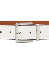 Lauren Ralph Reversible Crosshatch Leather Belt