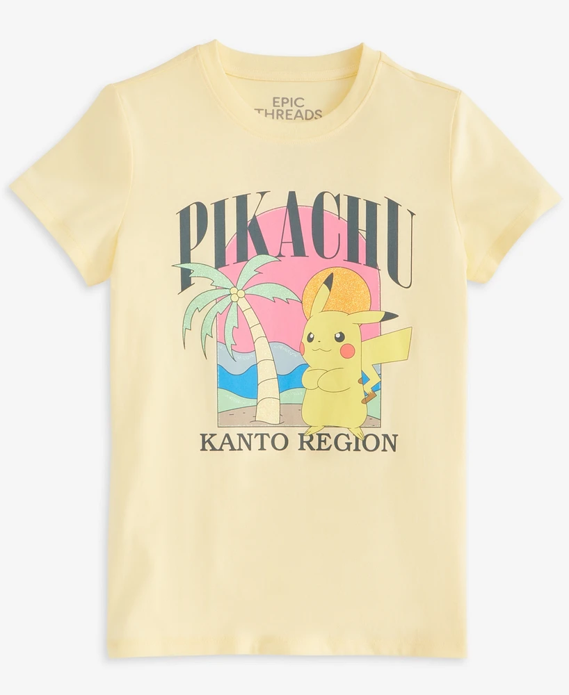 Epic Threads Girls Beach Pokeman T-Shirt, Exclusively at Macy's