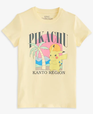 Epic Threads Girls Beach Pokeman T-Shirt, Exclusively at Macy's