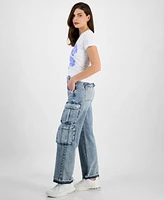 Guess Women's Kori Released-Hem Cargo Jeans