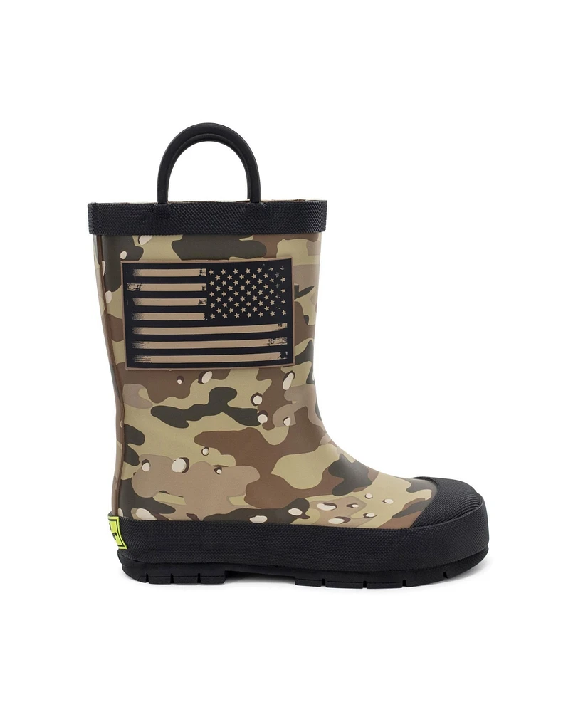 Western Chief Big Boys Frontier Flag Camo Rain Boot