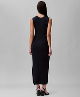 Calvin Klein Women's Ribbed Maxi Dress