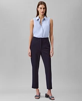 Calvin Klein Women's Ponte Cropped Straight-Leg Pants