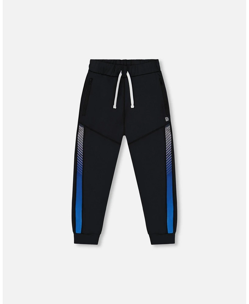 Deux par Boy Athletic Pants Blue And Black - Toddler|Child