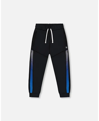 Deux par Boy Athletic Pants Blue And Black - Toddler|Child