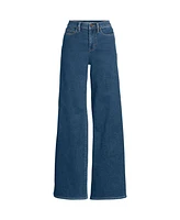 Lands' End Women's Recover Denim High Rise Extra Wide Leg Jeans