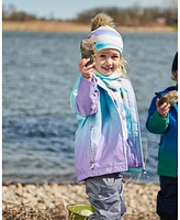 Deux par Deux Toddler Girls 3-In-1 Mid-Season Outerwear Set Turquoise And Mauve Gradient - Toddler|Child