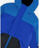 Deux par Toddler Boys Two-Piece Mid-Season Outerwear Set Royal Blue And Black - Toddler|Child