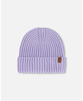 Deux par Girl Cuffed Knit Hat Lilac - Toddler|Child