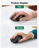 acer Wireless Mouse for Laptop, 3 Adjustable Dpi Computer Mouse Wireless with 2.4GHz with Usb Mini Receiver, 6 Buttons, 1600 Dpi Ergonomic Mouse, Comp