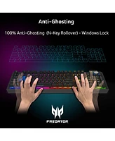 acer Predator Aethon 700 Gaming Keyboard:Clicky or Linear-Your Choice|Per-Key 16.8M Rgb Colors Backlighting|Programmable|Dedicated Media Keys & Dial|1