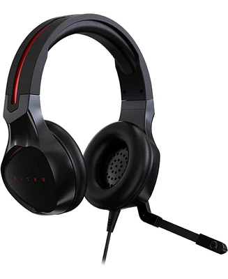 acer Nitro Gaming Headset with Flexible Omnidirectional Mic, Adjustable Headband, Black