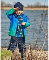 Deux par Toddler Boys 3-In-1 Mid-Season Outerwear Set Royal Blue And Green Gradient - Toddler|Child