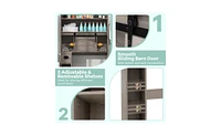 Toilet Storage Cabinet for Bathroom Organization and Space-Saving Solutions