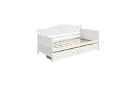 Daybed with 2 Drawers, Sofa Bed for Bedroom or Living Room with Extra Storage