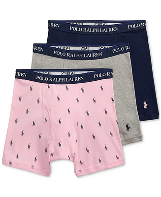 Polo Ralph Lauren Men's 3-Pack Classic Cotton Boxer Briefs