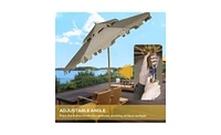 Portable Outdoor Beach Umbrella for Sun Protection and Shade