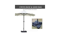 Foldable Outdoor Beach Umbrella for Uv Protection and Sun Shade