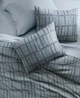 Oake Indigo Stripe 3-Pc. Duvet Cover Set, King, Exclusively at Macy's