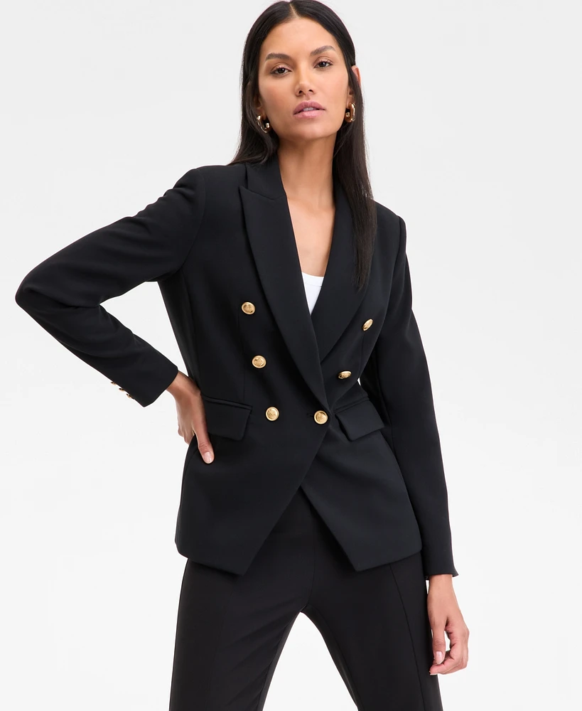 I.n.c. International Concepts Women's Double-Breasted Blazer, Exclusively at Macy's