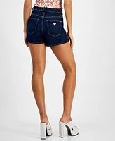 Guess Women's Ellie Denim Sailor-Button Shorts