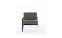 Upholstered Mid-Century Modern Lounge Chair and Comfortable Reading Armchair