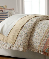 Lauren Ralph Lauren Bering Paisley Cotton Percale 3-Pc. Duvet Cover Set, King