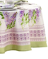 Elrene Lilac Garden Floral Round Tablecloth, 70" X 70"