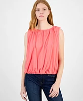 Tommy Hilfiger Women's Ruched Sleeveless Knit Top