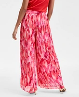 I.n.c. International Concepts Women's High-Rise Printed-Chiffon Wide-Leg Pants, Exclusively at Macy's