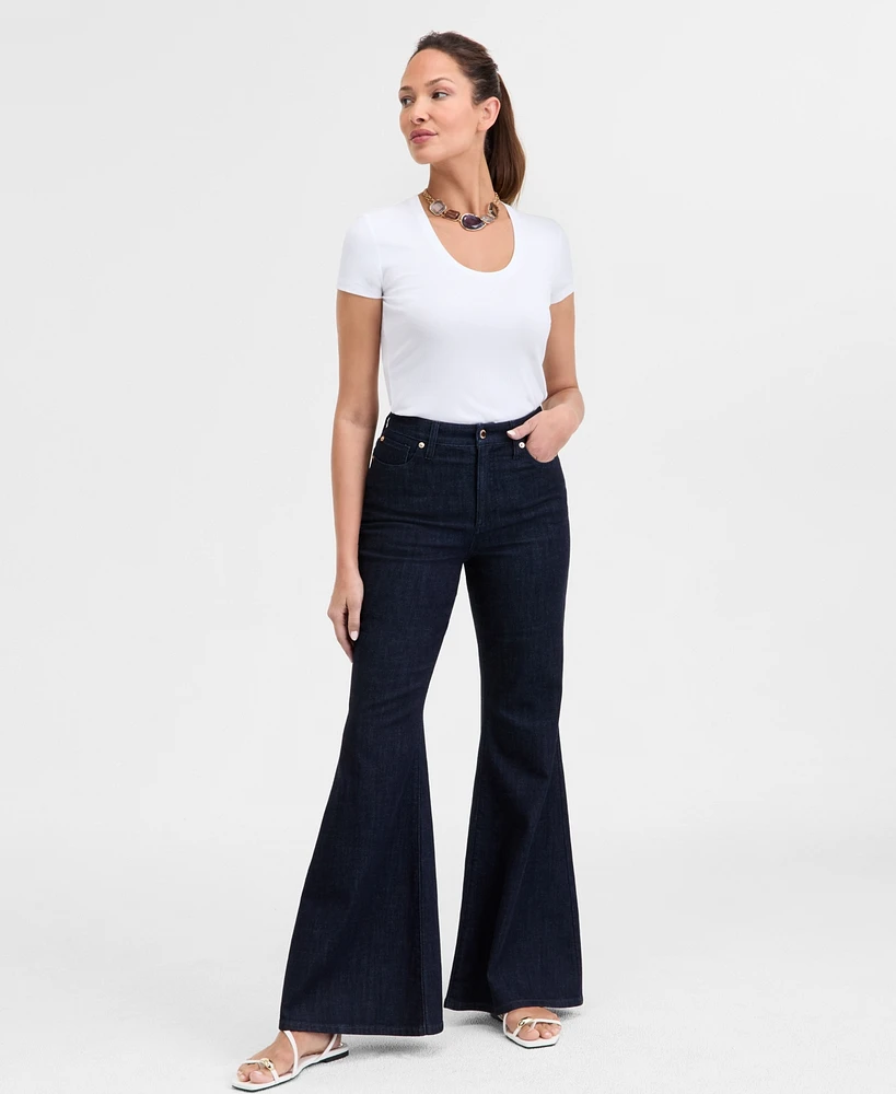 I.n.c. International Concepts Women's Super Flared-Leg Jeans, Exclusively at Macy's