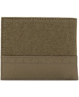 Ted Baker Canvas Olive Leather Wallet