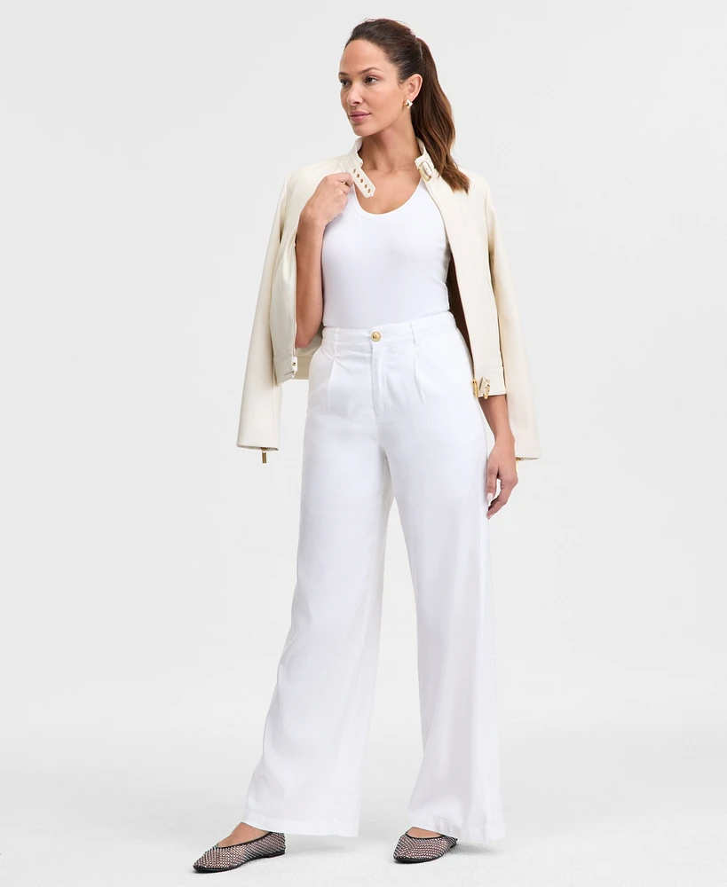 I.n.c. International Concepts Women's High Rise Wide-Leg Pants, Exclusively at Macy's