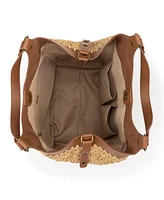 The Sak Roma Straw Small Shopper Tote Bag