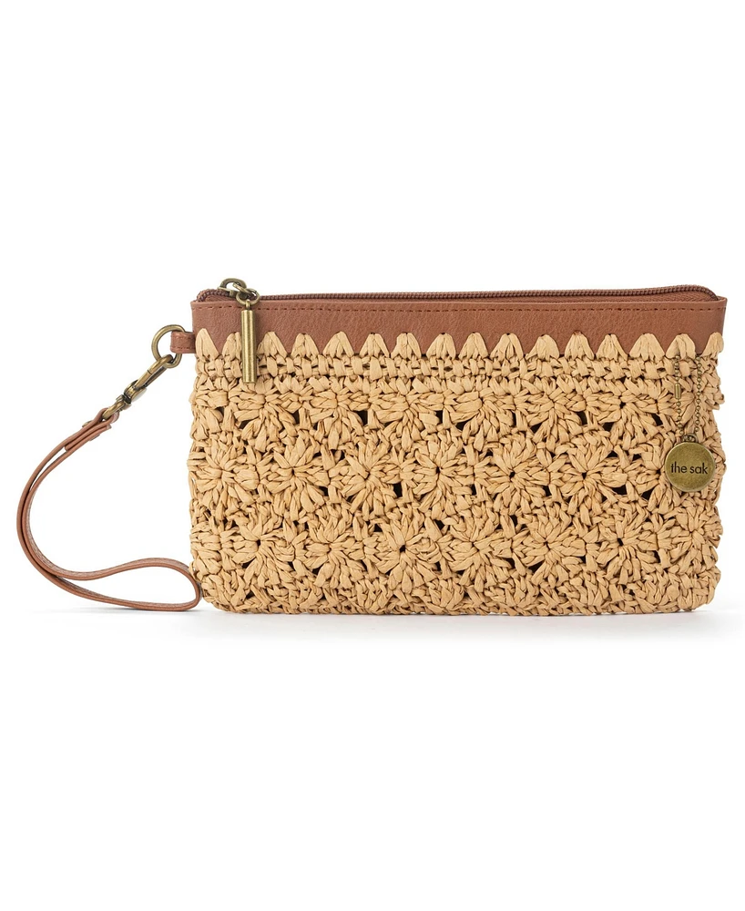 The Sak Vita Straw Zipper Wallet