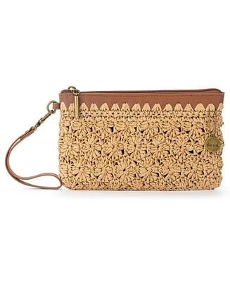 The Sak Vita Straw Zipper Wallet