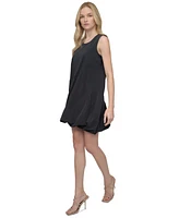 Dkny Women's Scoop-Neck Sleeveless Bubble-Hem Dress