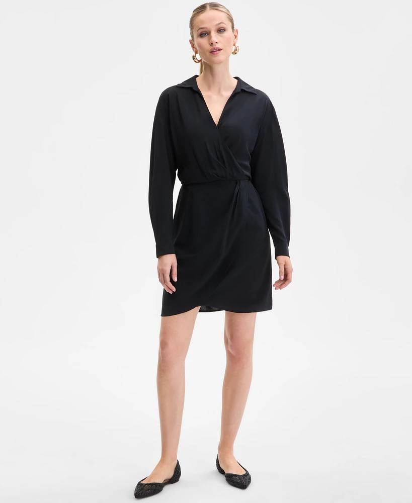 I.n.c. International Concepts Women's Printed Twist-Front Mini Dress, Exclusively at Macy's