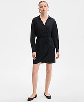 I.n.c. International Concepts Women's Printed Twist-Front Mini Dress, Exclusively at Macy's