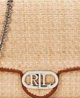 Lauren Ralph Lauren Raffia Small Adair Crossbody