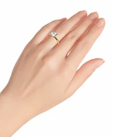 Giani Bernini Cubic Zirconia Square Solitaire Ring, Exclusively at Macy's