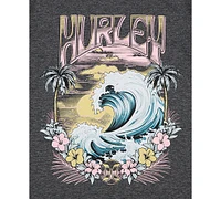 Hurley Big Girls Sunset Tide Graphic Cotton T-Shirt