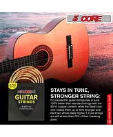 5 Core Guitar Strings • 0.010-0.047 Steel Gauge • w Deep Bright Tone for 6 String Acoustic Guitars - Gs Ac Brss