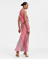 I.N.C. International Concepts Womens Mock Neck Halter Top Maxi Skirt Exclusively At Macys