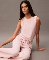 Calvin Klein Women's Sleeveless Crewneck Blouse