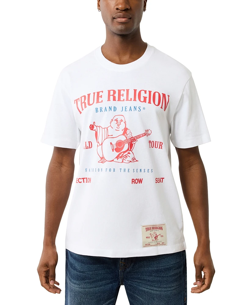 True Religion Men's World Tour Logo Graphic T-Shirt