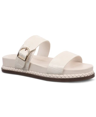Giani Bernini Women's Gianaa Memory Foam Double Band Footbed Sandals, Created for Macy's